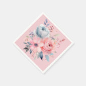 Pale Pink Peonies Bouquet Dusche Serviette (Ecke)