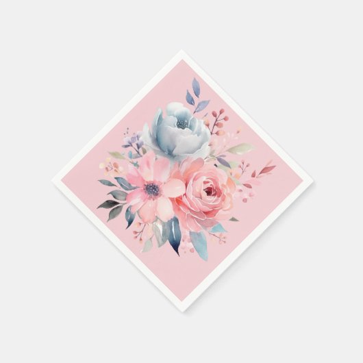 Pale Pink Peonies Bouquet Dusche Serviette (Ecke)
