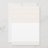 Pale Pink Pumpkin Storybook Hochzeit im Herbst Einladung (Rückseite)