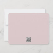 Pale Pink Rose Happy Birthday Greeting Card (Rückseite)