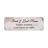 Pale Pink Rose Mailing Label (Vorne)