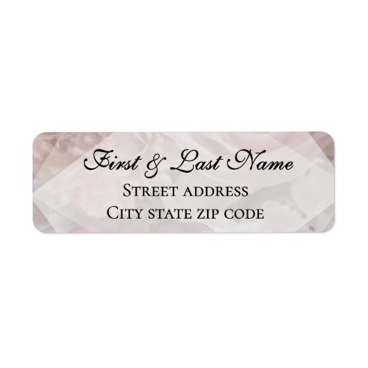 Pale Pink Rose Mailing Label (Vorne)