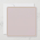 Pale Pink Rose Place Setting Card Mitteilungskarte (Rückseite)