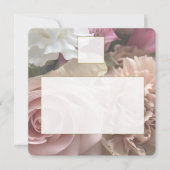 Pale Pink Rose Place Setting Card Mitteilungskarte (Vorderseite)
