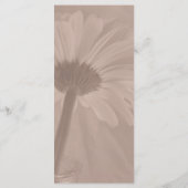 Pale Pink Tinted Daisy Wedding Program Programm (Rückseite)