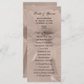 Pale Pink Tinted Daisy Wedding Program Programm (Vorne/Hinten)