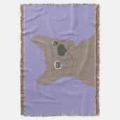 Pale Purple Dog Decke (Vorderseite Vertikal)