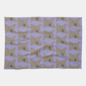 Pale Purple Dog Geschirrtuch (Horizontal)