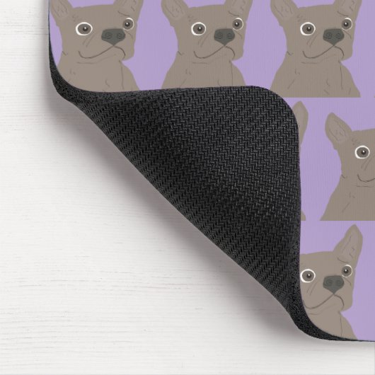 Pale Purple Dog Mousepad (Ecke)