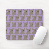 Pale Purple Dog Mousepad (Mit Mouse)