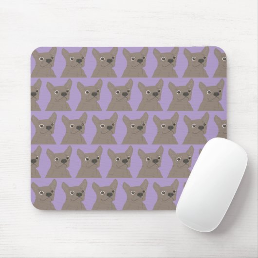 Pale Purple Dog Mousepad (Mit Mouse)