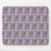Pale Purple Dog Mousepad (Vorne)