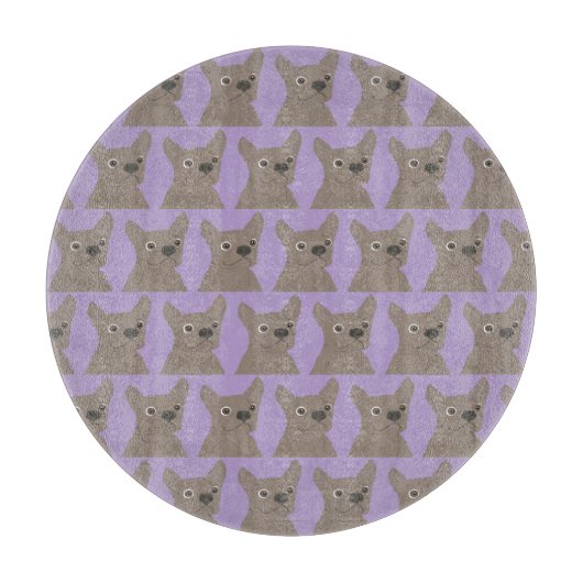 Pale Purple Dog Schneidebrett (Vorderseite)