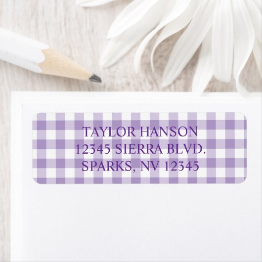Pale Purple Farmhouse Gingham Plaid (Insitu)