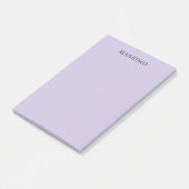 Pale Purple Professional Unique Classical Own Name Post-it Klebezettel (angewinkelt)