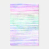 pale rainbow brush stroke stripes : post-it klebezettel (Vorderseite)
