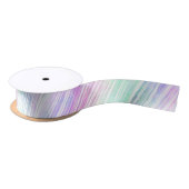 pale rainbow brush stroke stripes : satinband (Spule)