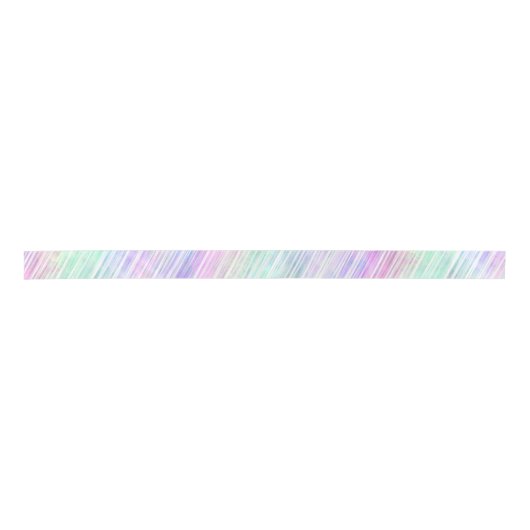 pale rainbow brush stroke stripes : satinband (Vorderseite)