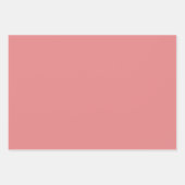 Pale Red Solid Color Geschenkpapier Set (Vorderseite)