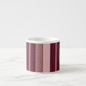 Pale rose & mahogany stripes AI art Espressotasse (Vorderseite)