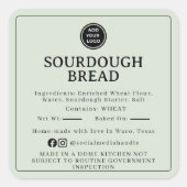 Pale Sage Sourdough Ingredient Cottage Sticker (Vorderseite)