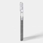 Pale Silver Glitter Drips Glam Signature Case-Mate iPhone Hülle (Rückseite / Links)