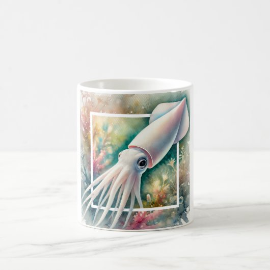Pale Squid 310724AREF105 - Watercolor Kaffeetasse (Mittel)