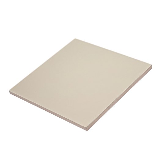 Pale Taupe Solid Fliese (Seite)