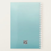 Pale Teal Rose Secret Gardens Planer (Rückseite)
