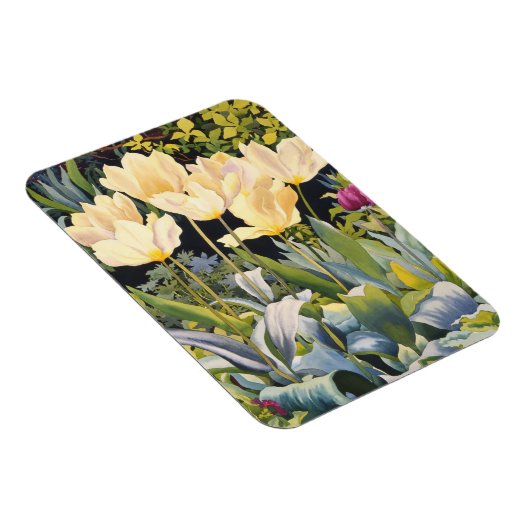 Pale Tulips Magnet (Rechte Seite)