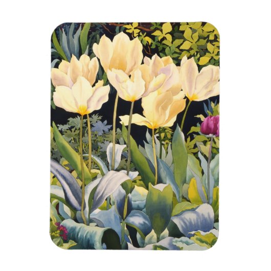 Pale Tulips Magnet (Vertikal)