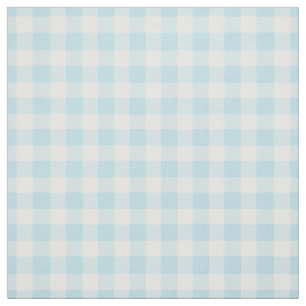 Pale Turquoise Gingham Karo Stoff