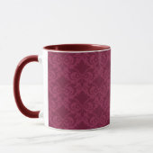 Pale Wine Damask Bows Tasse (Links)