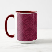 Pale Wine Damask Bows Tasse (Links)