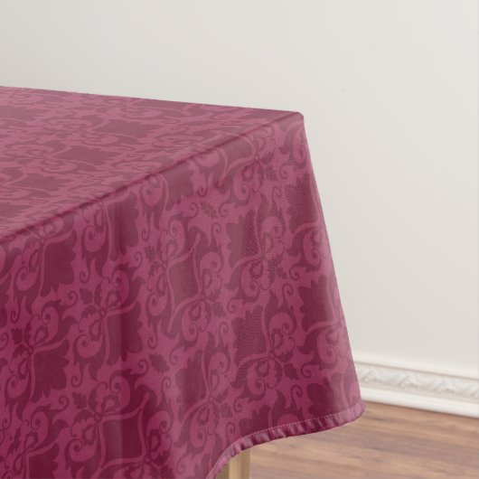 Pale Wine Damask Bows Tischdecke (Beispiel)