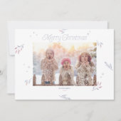 Pale Winter Berries Weihnachtsfeiertag (Vorderseite)