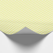 Pale Yellow Gingham Geschenkpapier (Ecke)