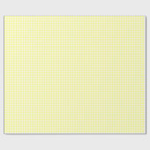 Pale Yellow Gingham Geschenkpapier (Flach)