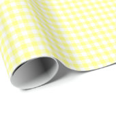 Pale Yellow Gingham Geschenkpapier (Rolleneckpunkt)