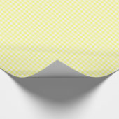 Pale Yellow Gingham Geschenkpapier (Ecke)