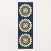Pale Yellow Orange Mandala Yoga Mat Yogamatte (Vorderseite)