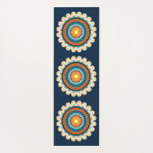 Pale Yellow Orange Mandala Yoga Mat Yogamatte (Rückseite)