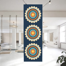 Pale Yellow Orange Mandala Yoga Mat Yogamatte