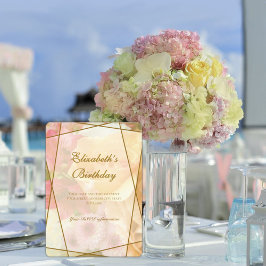 Pale Yellow Rose Birthday Invitation Card Dankeskarte