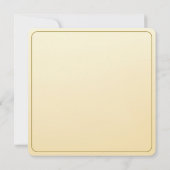 Pale Yellow Rose Place Setting Card Mitteilungskarte (Rückseite)