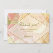 Pale Yellow Rose Thank You Card Dankeskarte (Vorderseite)