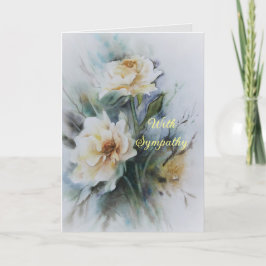 PALE YELLOW ROSES SYMPATHISCHE KARTE