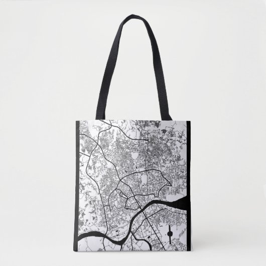 Palembang Indonesia City Map Tasche (Vorderseite)