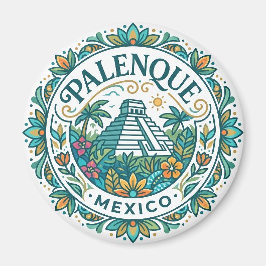 Palenque Mexiko Magnet (Vorne)