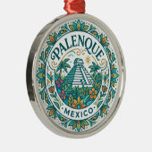 Palenque Mexiko Ornament Aus Metall (Rechts)